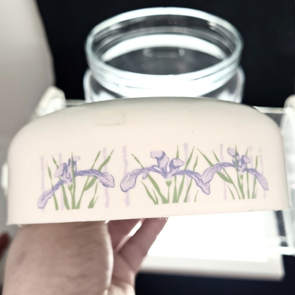 Vintage gemco/ corningware "shadow iris" storage canister jar - Picture 5 of 5